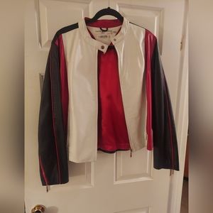 Tommy Hilfiger Leather Motor Cycle Jacket XL